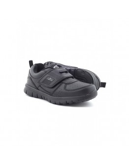 PALLAS School Shoe 0185 Black -ALL PVC 