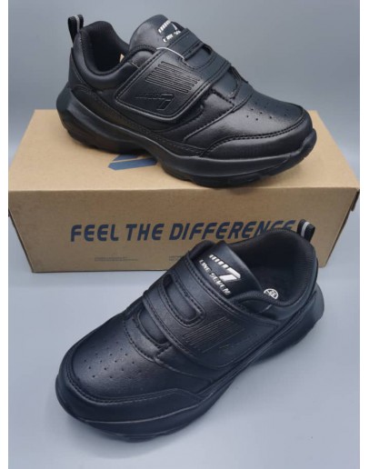 LINE 7 School Shoe 1109 Black (All PVC)