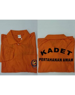 T-Shirt Kadet Pertahanan Awam (KPA) - Collar Short Sleeve & Collar Long Sleeve