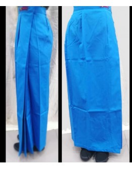 Kain Susun Sekolah Menengah / Secondary Long Skirt BLUE 282(Koshibo/Licin) / 288 (Cotton) 