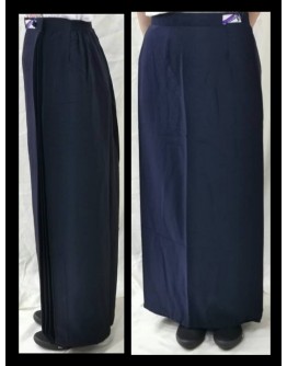 Kain Susun Sekolah Rendah / Primary Long Skirt DARK BLUE ZK68 (Koshibo/Licin) 